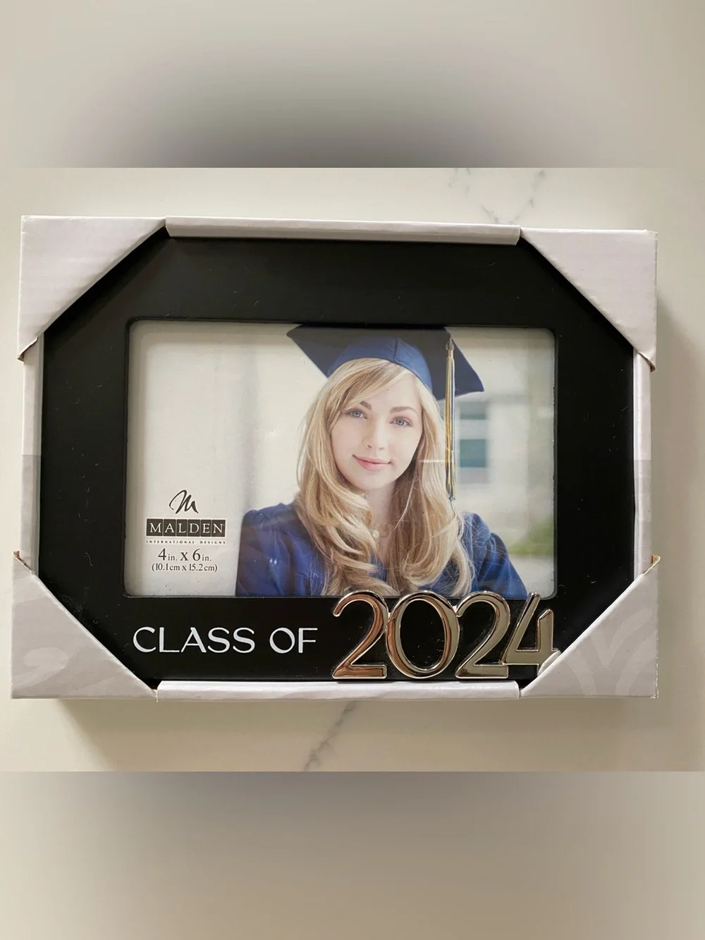 Malden Black Photo Frame - Graduation Class of 2024